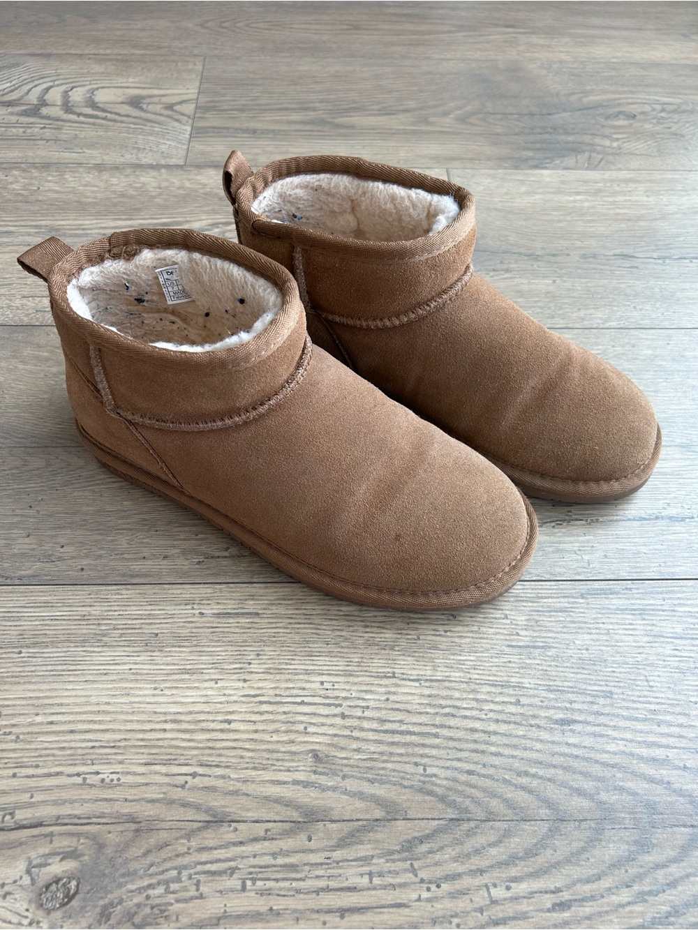 Bearpaw Chestnut Suede Cozy Ankle Boots